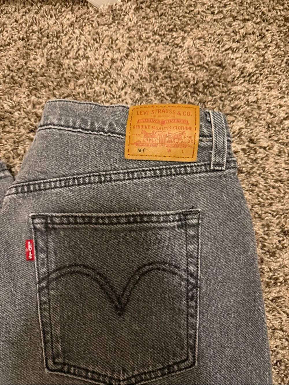 Levi's 501 grey woman’s jeans